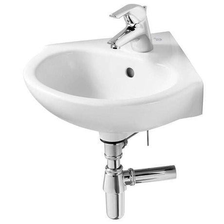 Armitage Shanks 480mm Wide 1 Tap Hole Sandringham 21 Wall Hung Corner 
