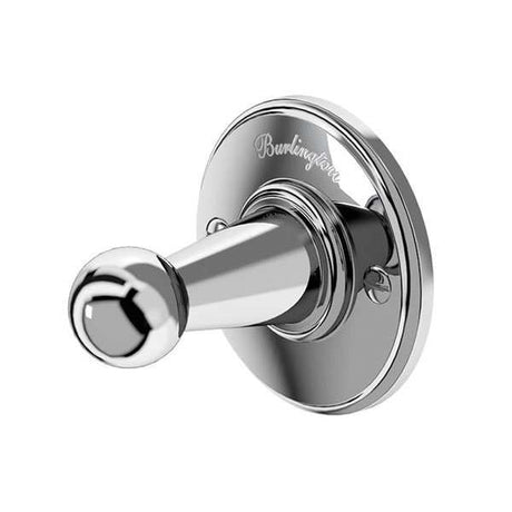 Burlington Traditional Wall Mounted chrome single robe hook with classic design and polished finish