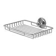 Wall mounted chrome wire sponge basket with traditional design and durable construction