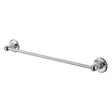 Burlington Traditional 550mm wide chrome single towel rail with polished finish and classic design
