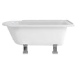 Burlington Hampton 1500mm x 750mm White RH Freestanding Shower Bath Ex