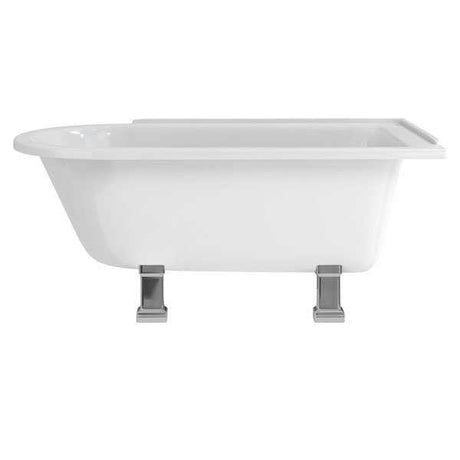 Burlington Hampton 1500mm x 750mm White RH Freestanding Shower Bath Ex