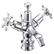 Burlington Birkenhead Regent traditional dual handle chrome bidet mixer tap with ceramic disc technology