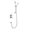 Burlington Trent Traditional Dual Concealed Mixer Shower with chrome finish, adjustable riser rail, and multi-function handset kit