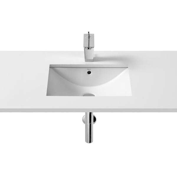 Roca Diverta Inset Countertop Basin 500mm W - 0 Tap hole - 327114000