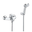 Roca Victoria Single Lever Bath Shower Mixer Tap with Kit In Chrome - 