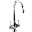 Bristan Renaissance EasyFit Dual Handle Mono Kitchen Sink Mixer in chrome with sleek finish and easy installation