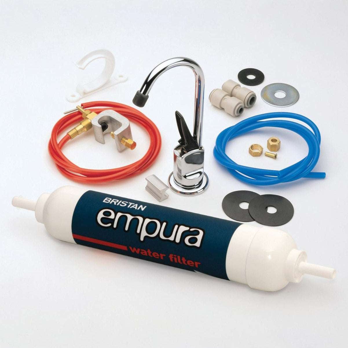 Bristan Empura Modern Water Filter 6 Inch- Chrome Plated - E FILT6 C