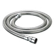 Bristan Cone to Nut Stainless Steel Shower Hose, 1.25m, 8mm Bore, Chro