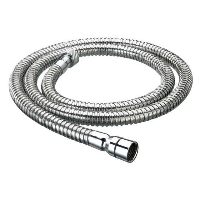 Bristan Cone to Nut Stainless Steel Shower Hose, 1.75m, 8mm Bore, Chro