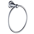 Bristan 1901 Traditional Brass Towel Ring - Chrome Plated - N2 RING C