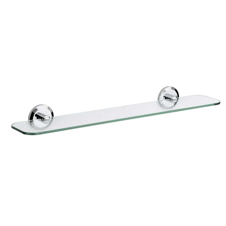 Bristan Solo Wall Mounted Glass Shelf - Chrome Plated - SO SHELF C