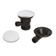 Bristan Contemporary Slotted Round Bath Clicker Waste with Overflow - 