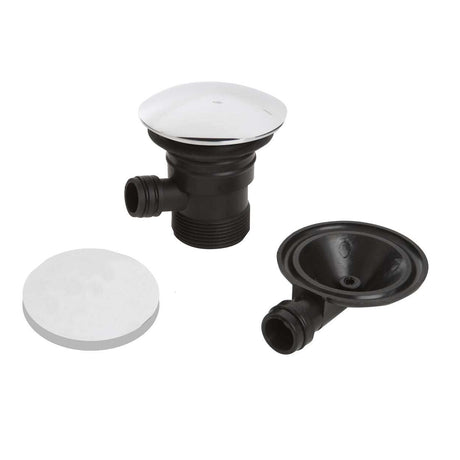 Bristan Contemporary Slotted Round Bath Clicker Waste with Overflow - 