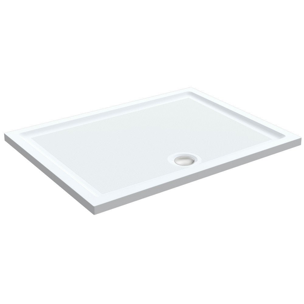 Roman Anti Slip Rectangular Shower Tray 1400 x 800mm - White - RSTG148 - TAP 'N' SHOWER