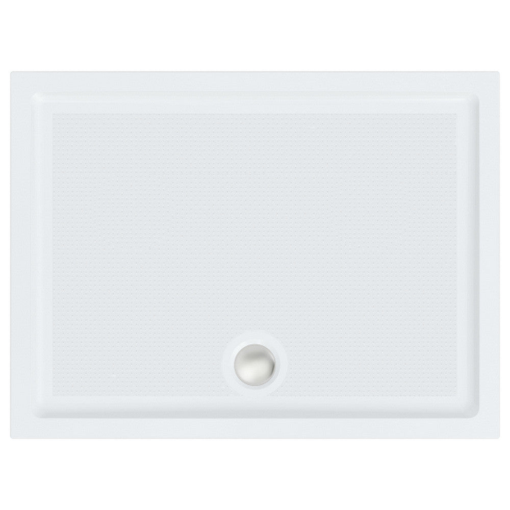 Roman Anti Slip Rectangular Shower Tray 900 x 800mm - White - RSTG98