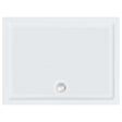 Roman Anti-Slip Rectangular Shower Tray 1300 x 800mm - Matt White - RSTG138