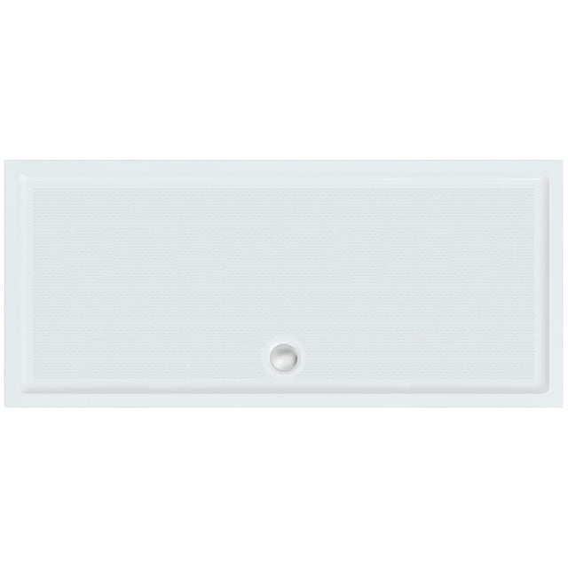 Roman Anti-Slip Rectangular Shower Tray 1500 x 800mm - Matt White - RSTG158
