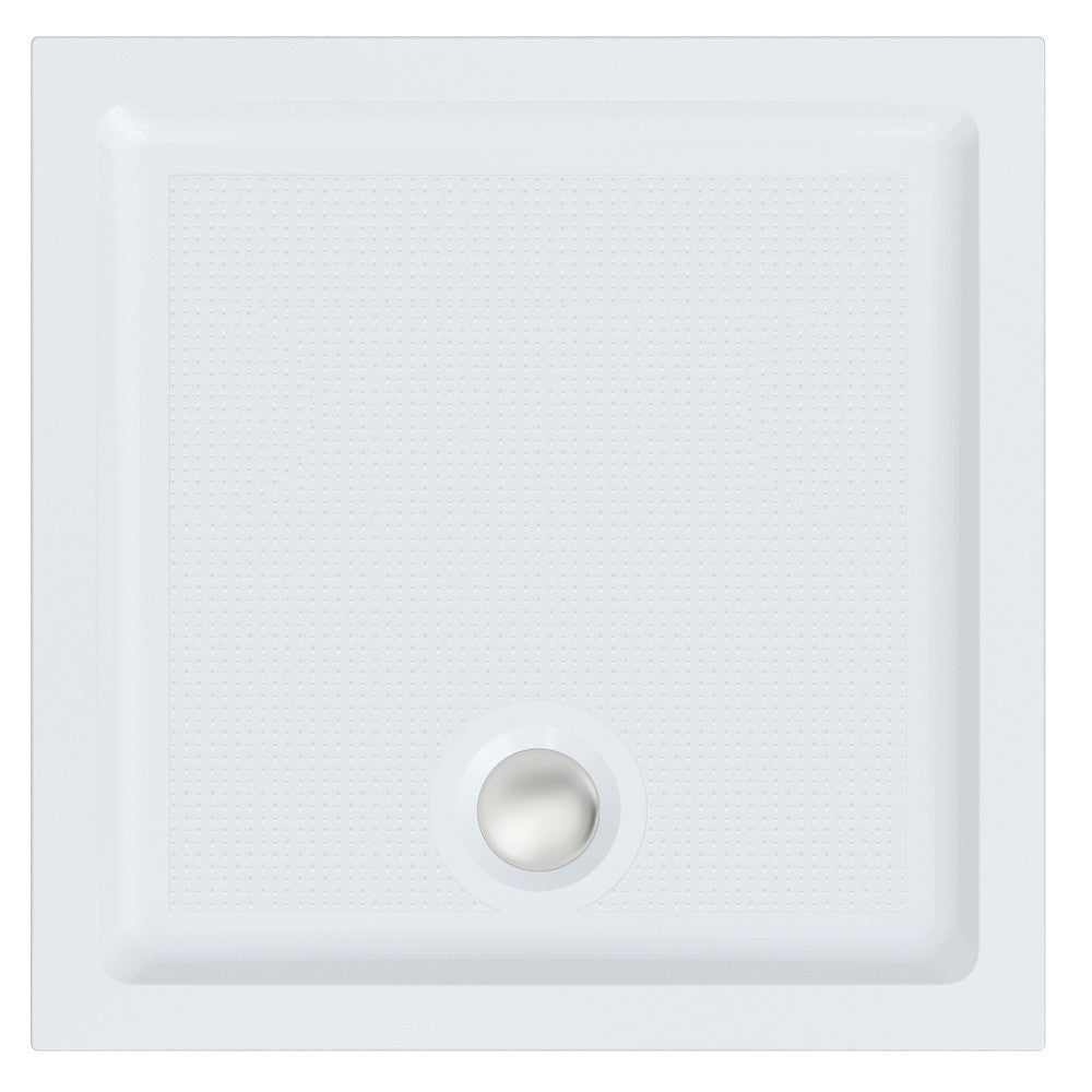 Roman Anti Slip Square Shower Tray 760 x 760mm - White - RSTG76