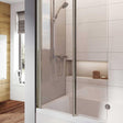 Roman Haven8 Inward Folding Bath Screen 1500 x 910mm - Silver - H4D6CS