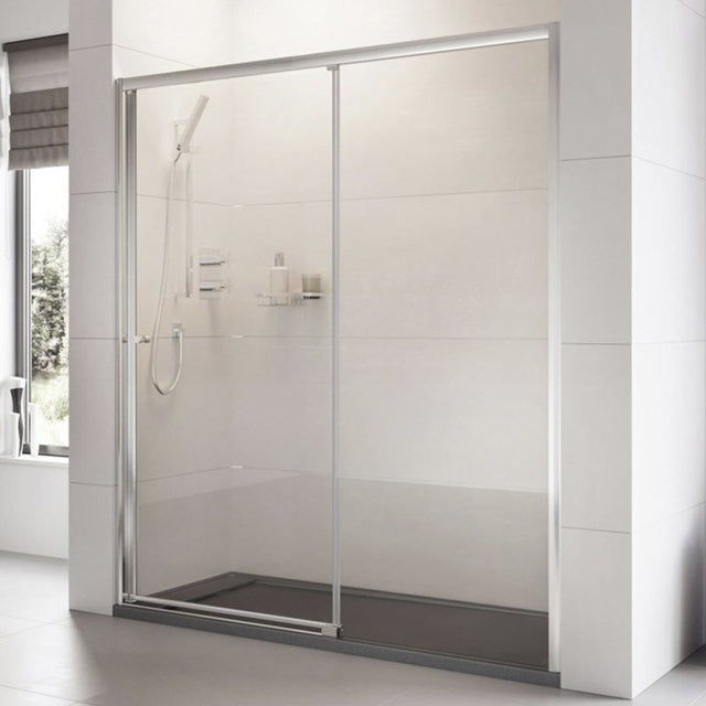 Roman Haven Level Access Left Hand Sliding Shower Door 1200mm - Chrome - H3LEL12CS