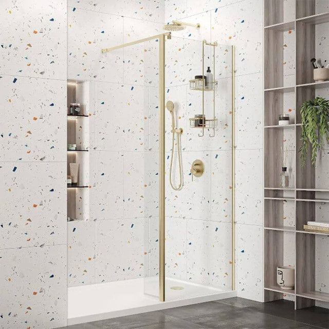 Roman Haven Select 10mm Wetroom Panel 1100mm - Brushed Brass - H10SP11CBR