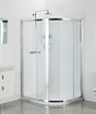 Roman Haven One Door Offset Quadrant Shower Enclosure 800 x 900mm - Polished silver - H3SQ98CS