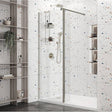 Roman Haven Select 10mm Wetroom Panel 1400mm - Brushed Nickel - H10SP14CN
