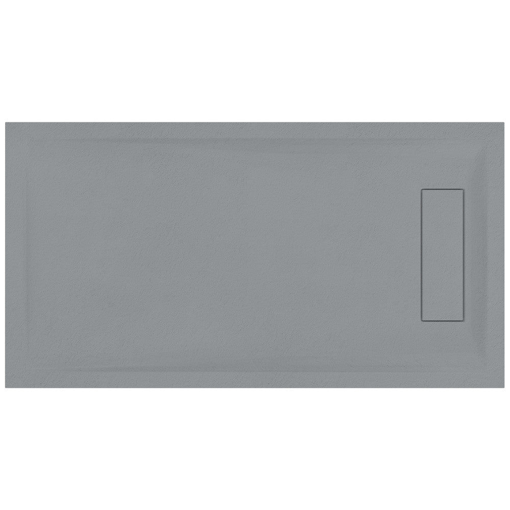 Roman Infinity Rectangular Shower Tray 1000 x 800mm - Slate Grey - IGS108G