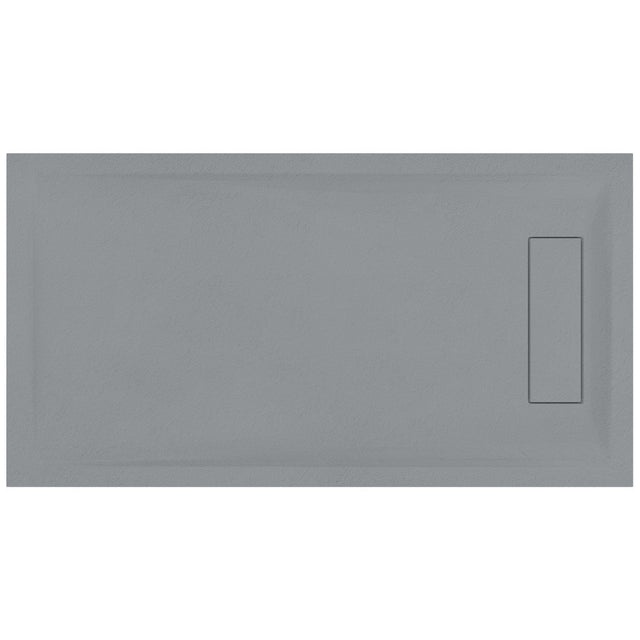 Roman Infinity Rectangular Shower Tray 1000 x 800mm - Slate Grey - IGS108G