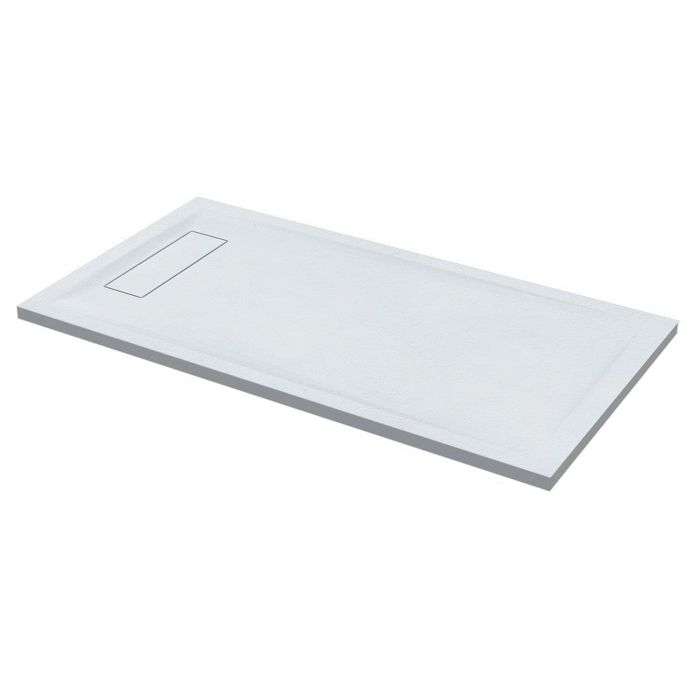 Roman Infinity Rectangular Shower Tray 1400 x 900mm - Slate White - IGS149W - TAP 'N' SHOWER
