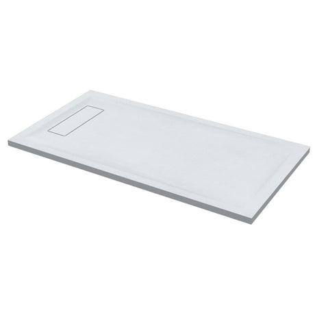 Roman Infinity Rectangular Shower Tray 1800 x 800mm - Slate White - IGS188W