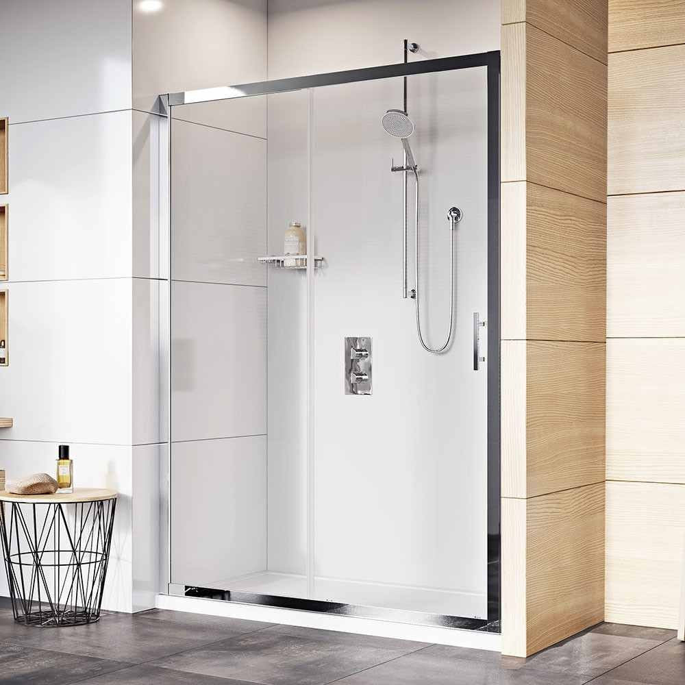 Roman Innov8 Sliding Shower Door Alcove Fitting 1700mm - Chrome - N2T1713S