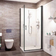 Roman Innov8 Pivot Door Shower Enclosure 760mm - Matt Black - N2F7613CB