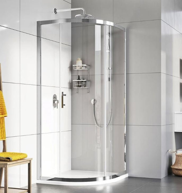 Roman Innov8 Curved Quadrant Shower Enclosure 900 x 900mm - Chrome - N2SQ913S