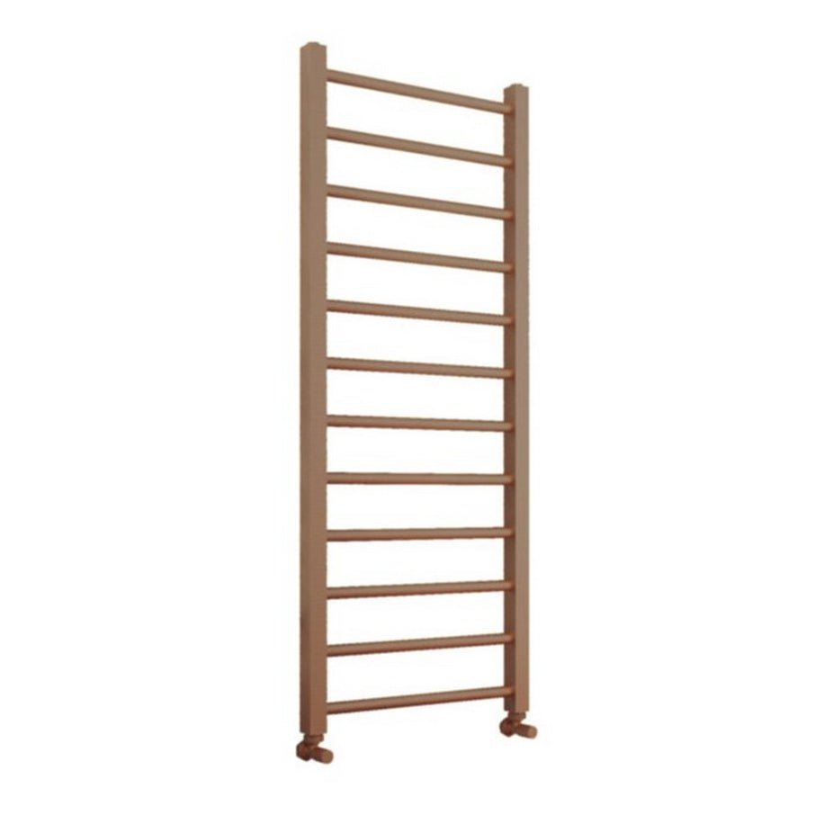 Scudo Vibe Towel Radiator 1200 x 500mm - Brushed Bronze - VI - 12 - 50 - BZ - TAP 'N' SHOWER