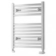 Towelrads Pisa Straight Heated Towel Rail 600mm High x 450mm Wide - Chrome - 140002