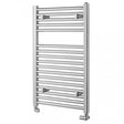 Towelrads Pisa Straight Heated Towel Rail 800mm High x 750mm Wide - Chrome - 140010