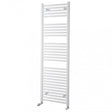 Towelrads Pisa Straight Heated Towel Rail 1500mm High x 400mm Wide - White - 160009