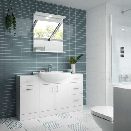 Nuie Mayford Bathroom Vanity Unit with 1 Tap Hole Basin - 1200mm Wide 