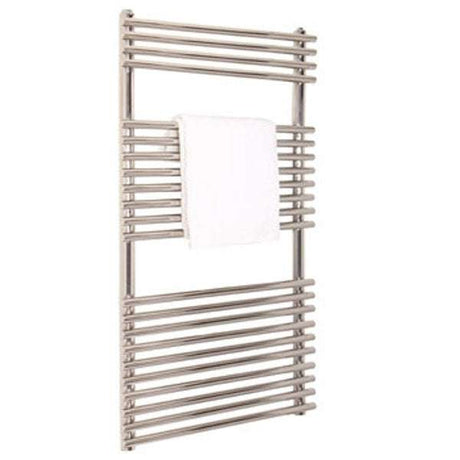 Vogue Stella Heated Towel Rail 1200mm High x 600mm Wide, Central Heating - MD034 SS1200600PS