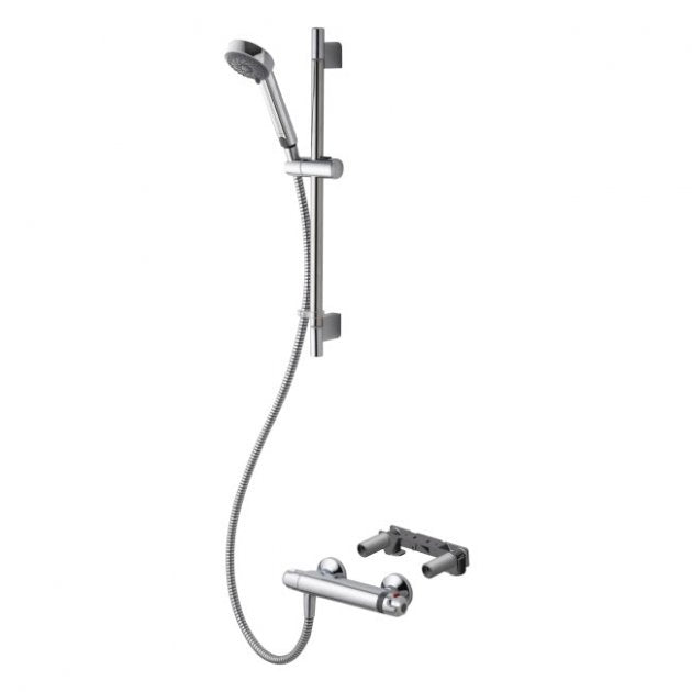 Aqualisa Midas 100 Adjustable Head With Fixing Bracket HP - Chrome - MD100EBAR