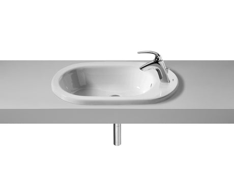 Roca MERIDIAN-N 1 Tap Hole IN-Countertop Basin - White - 32724E000