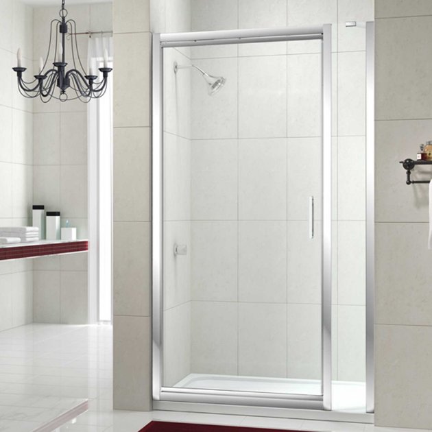 Merlyn 8 Series 700mm Wide Infold Shower Door and 210mm Inline Panel - 8mm Glass - M84401P2H