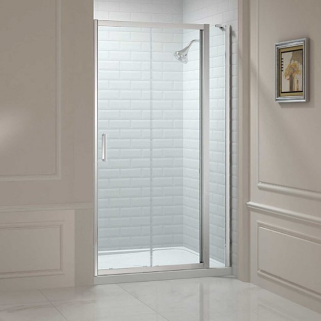 Merlyn 8 Series 1200mm Wide Sliding Shower Door and 150mm Inline Panel - 8mm Glass - M88241P1H