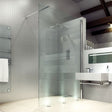 Merlyn 8 Series 700mm Wide Wet Room Glass Panel Clear Glass - M8SW201