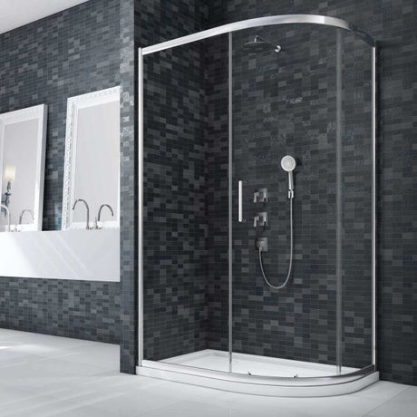 Merlyn Ionic Essence 1000mm x 800mm Framed Offset Quadrant Shower Enclosure - 8mm Glass - DWH03BH
