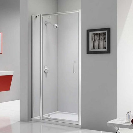Merlyn Ionic Express 670mm-710mm Wide Pivot Shower Door - 6mm Glass - Chrome - A030001H