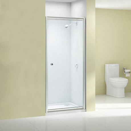 Merlyn Ionic Source Pivot Shower Door 800mm Wide - 6mm Glass - A1206D0