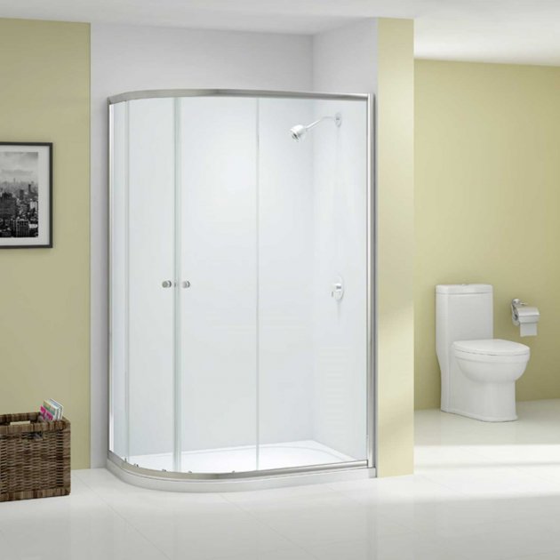 Merlyn Ionic Source 1000mm x 800mm Offset Quadrant Shower Enclosure - 6mm Glass - Chrome - A1202D0